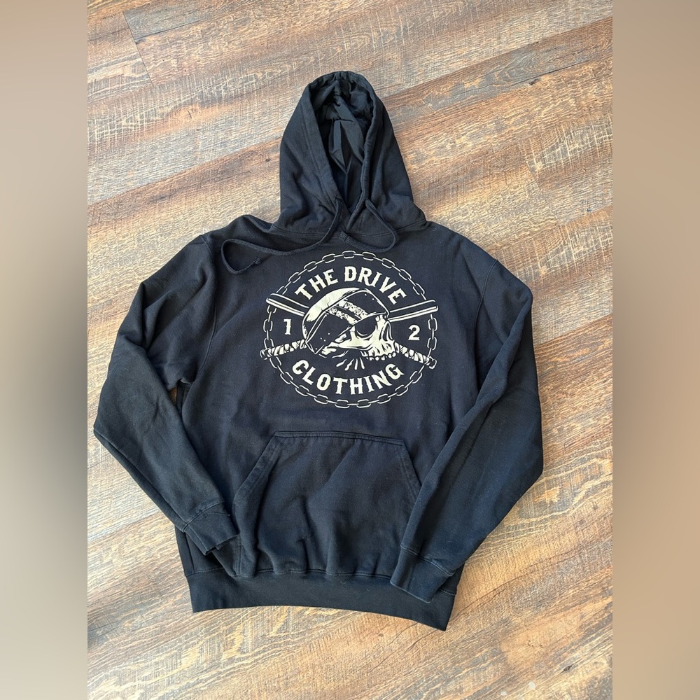 The Drive Clothing Black Logo Hoodie